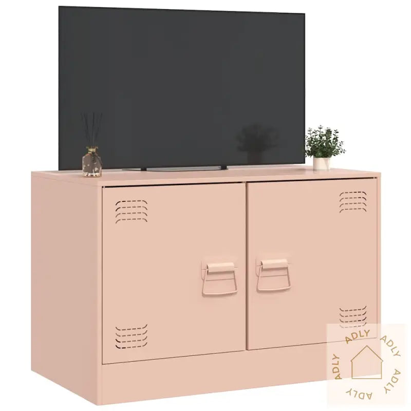 Tv-Benk Rosa 67X39X44 Cm Stål