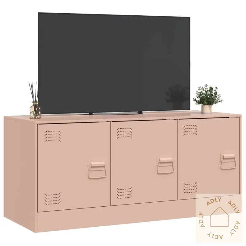 Tv-Benk Rosa 99X39X44 Cm Stål