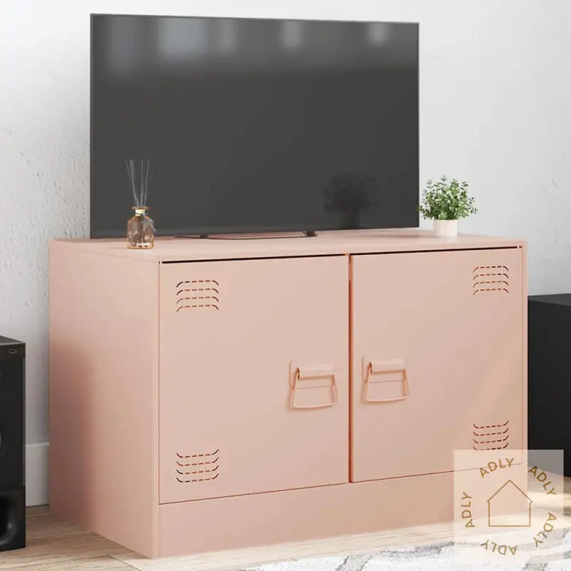 Tv-Benk Rosa 67X39X44 Cm Stål