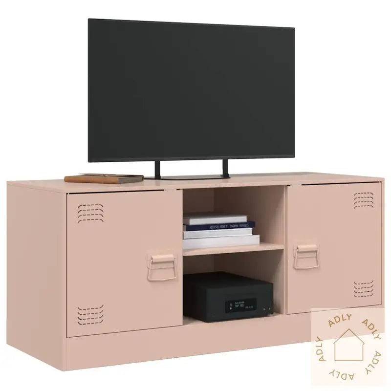 Tv-Benk Rosa 99X39X44 Cm Stål