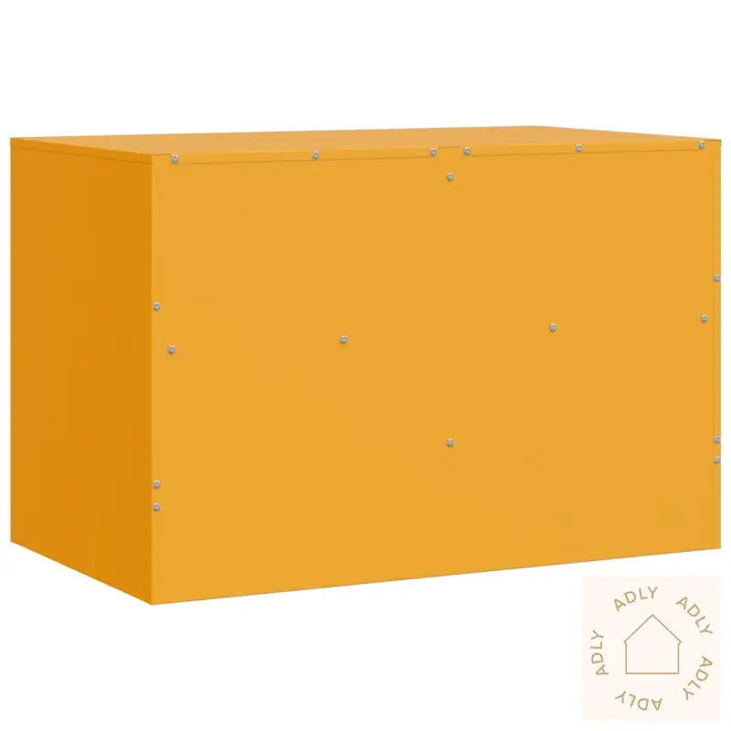 Tv-Benk Sennepsgul 67X39X44 Cm Stål