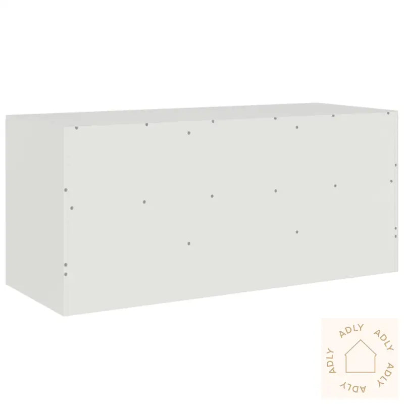 Tv-Benk Hvit 99X39X44 Cm Stål