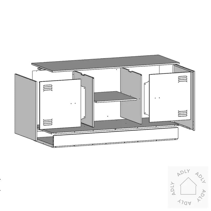 Tv-Benk Rosa 99X39X44 Cm Stål