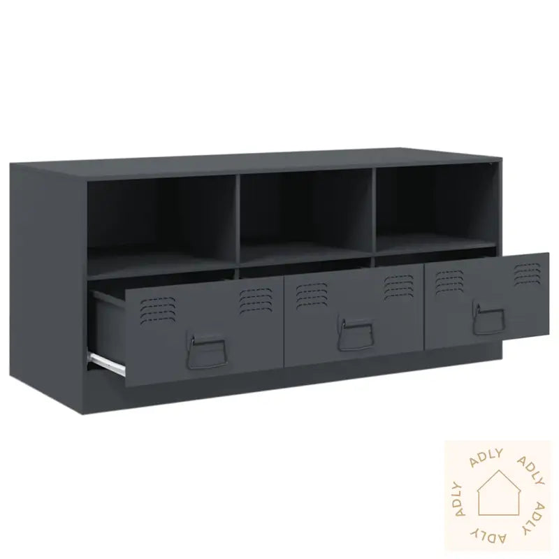 Tv-Benk Antrasitt 99X39X44 Cm Stål