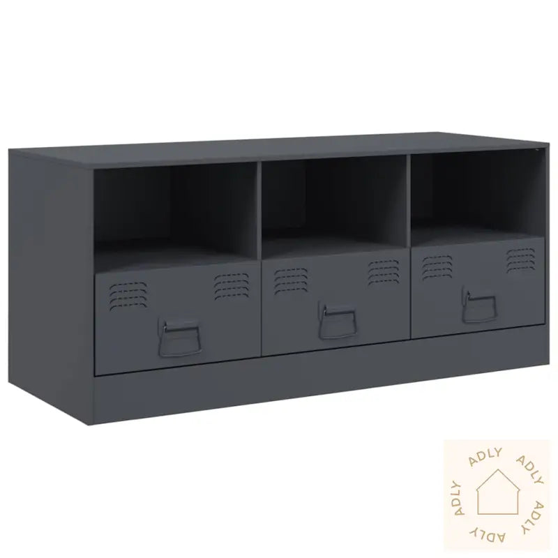 Tv-Benk Antrasitt 99X39X44 Cm Stål