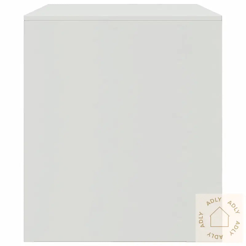 Tv-Benker 2 Stk Hvit 67X39X44 Cm Stål