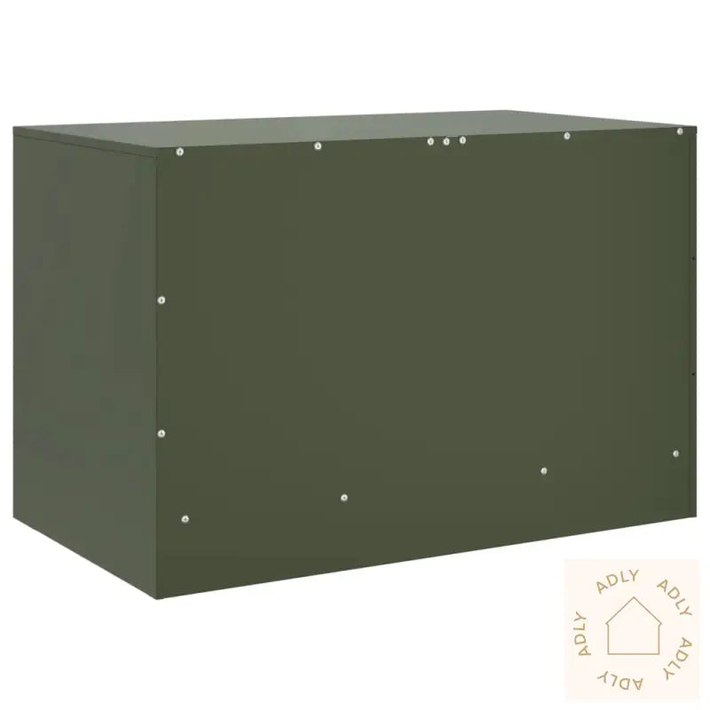 Tv-Benker 2 Stk Olivengrønn 67X39X44 Cm Stål