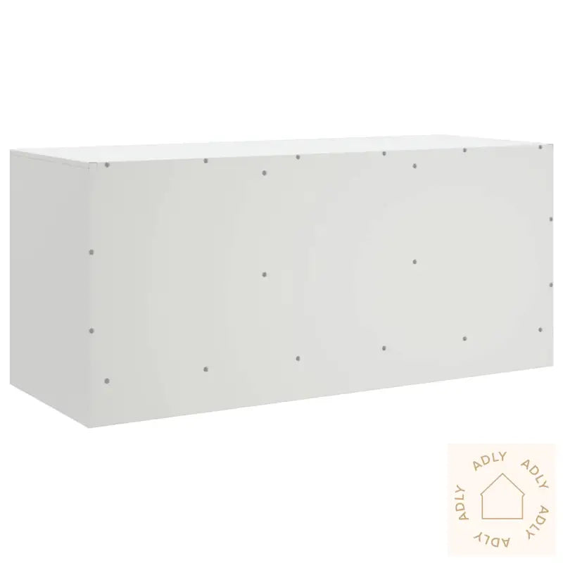 Tv-Benk Hvit 99X39X44 Cm Stål