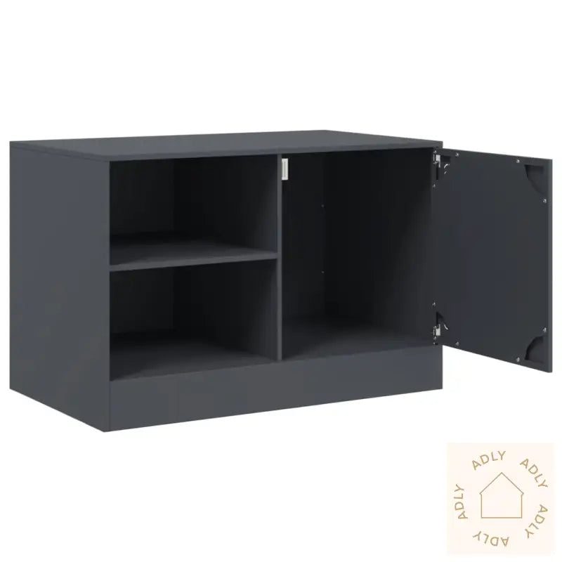 Tv-Benker 2 Stk Antrasitt 67X39X44 Cm Stål