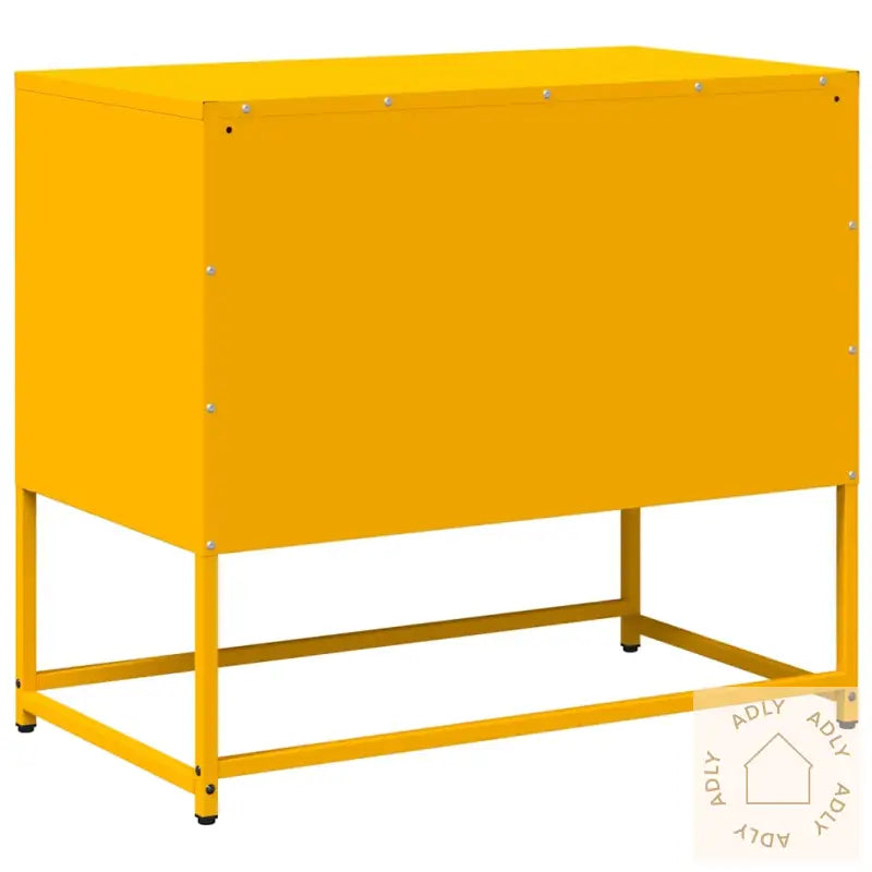 Tv-Benk Sennepsgul 68X39X60,5 Cm Stål