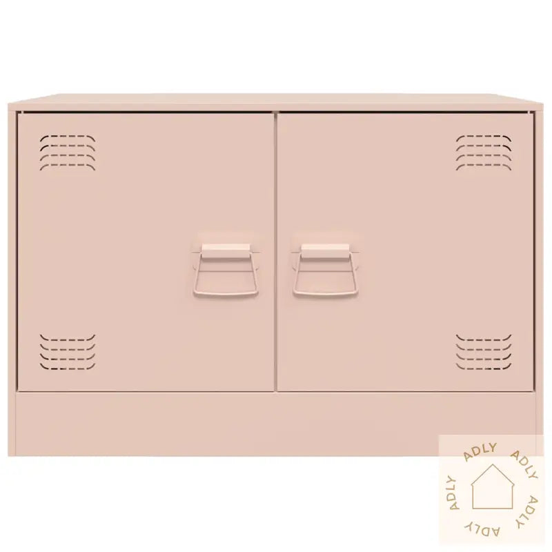 Tv-Benker 2 Stk Rosa 67X39X44 Cm Stål