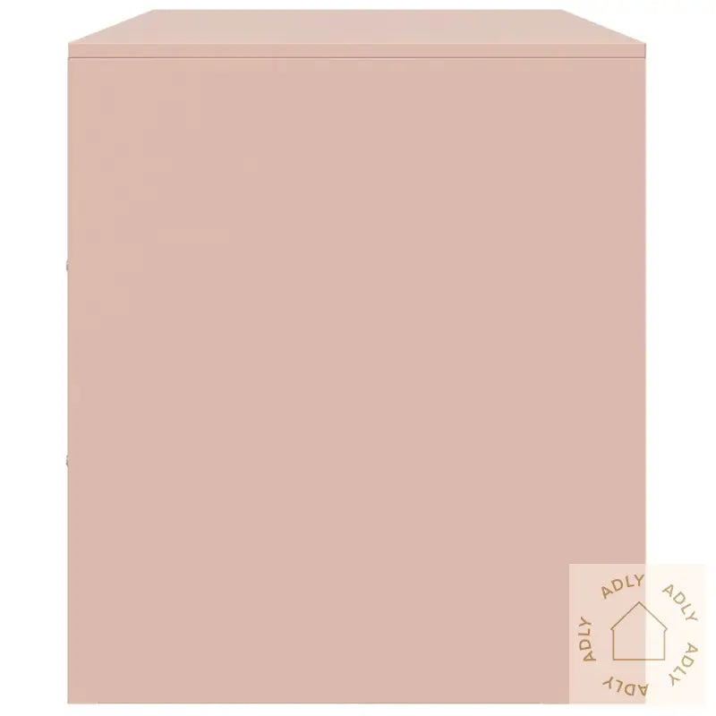 Tv-Benker 2 Stk Rosa 67X39X44 Cm Stål