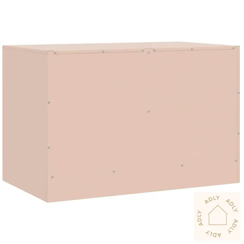 Tv-Benker 2 Stk Rosa 67X39X44 Cm Stål