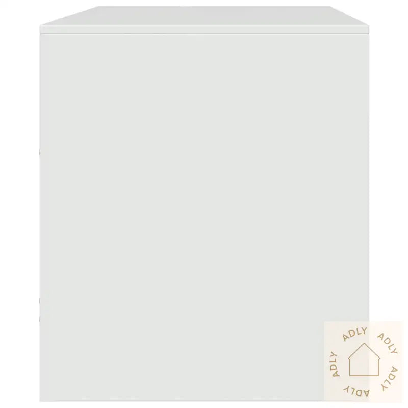 Tv-Benk Hvit 67X39X44 Cm Stål