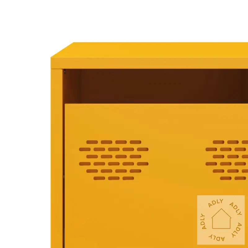 Tv-Benk Sennepsgul 68X39X43,5 Cm Kaldvalset Stål