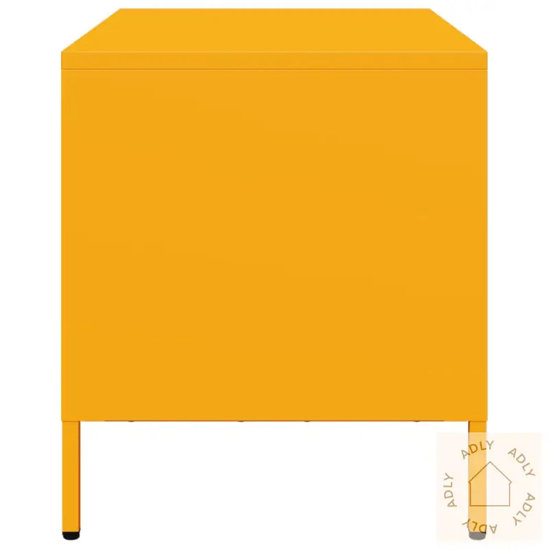 Tv-Benk Sennepsgul 68X39X43,5 Cm Kaldvalset Stål