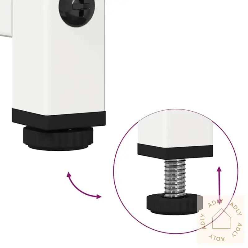 Tv-Benk Hvit 100,5X39X60,5 Cm Stål