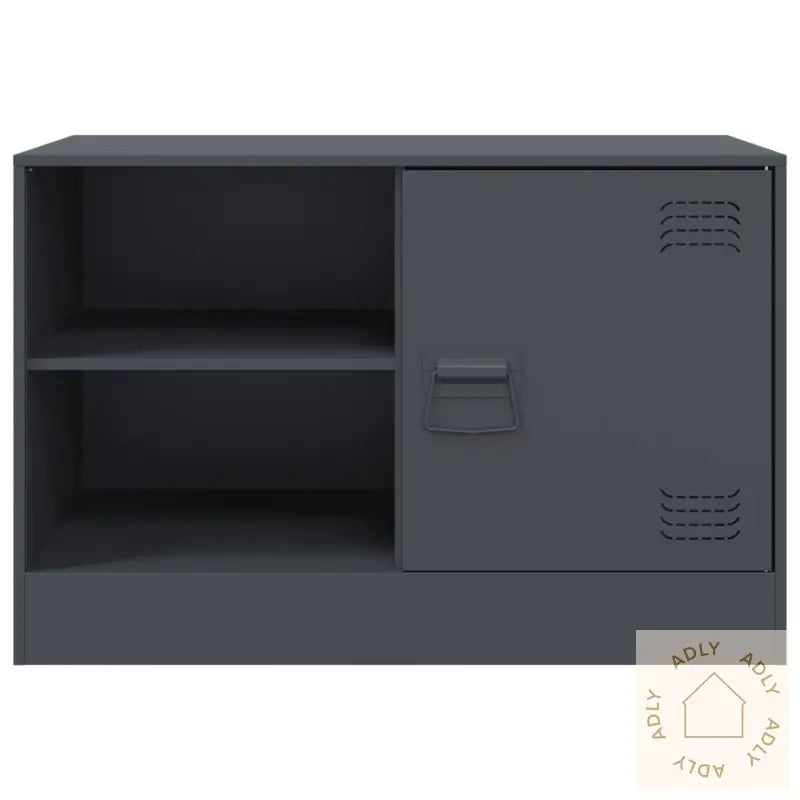 Tv-Benk Antrasitt 67X39X44 Cm Stål