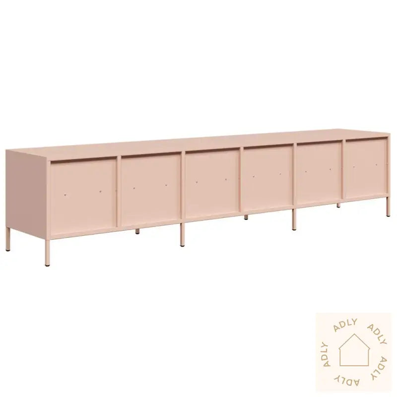 Tv-Benk Rosa 202X39X43,5 Cm Kaldvalset Stål