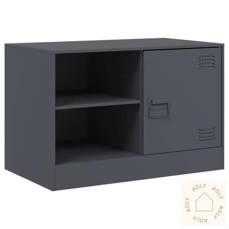 Tv-Benk Antrasitt 67X39X44 Cm Stål