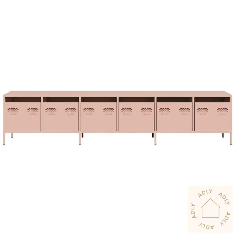 Tv-Benk Rosa 202X39X43,5 Cm Kaldvalset Stål