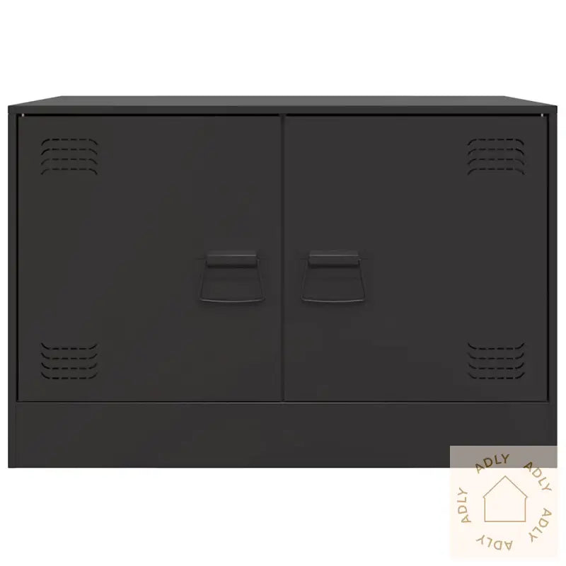 Tv-Benk Svart 67X39X44 Cm Stål