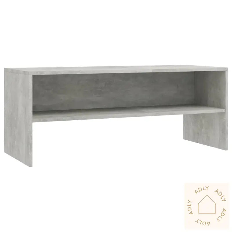 Tv-Benk Betonggrå 100X40X40 Cm Konstruert Tre