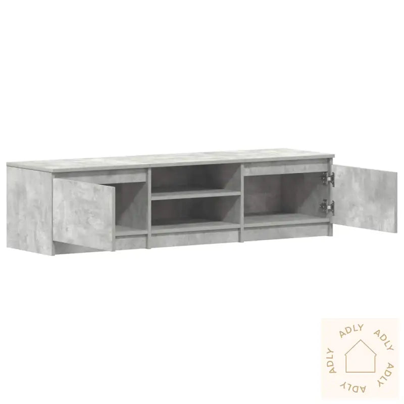 Tv-Benk Betonggrå 140X40X35,5 Cm Konstruert Tre