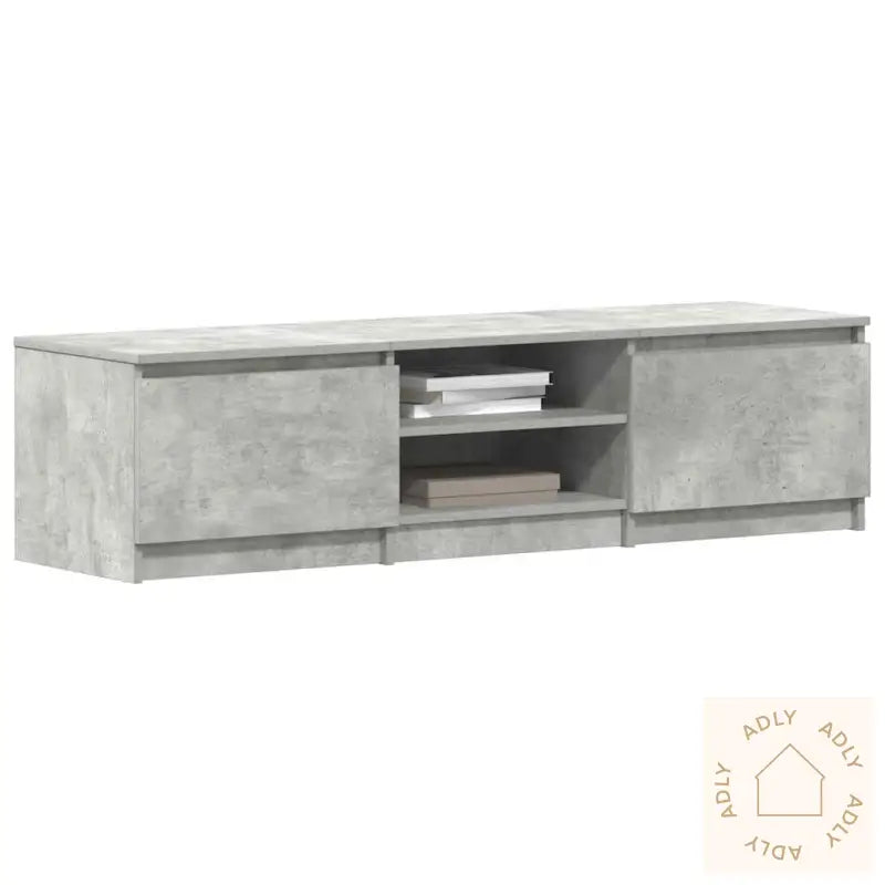 Tv-Benk Betonggrå 140X40X35,5 Cm Konstruert Tre