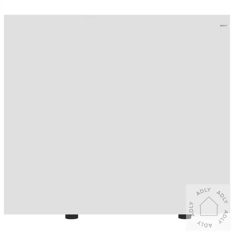 Tv-Benk Hvit 80X34X30 Cm Konstruert Tre