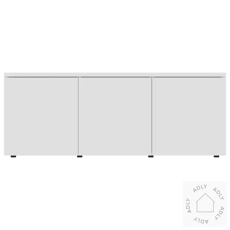 Tv-Benk Hvit 80X34X30 Cm Konstruert Tre