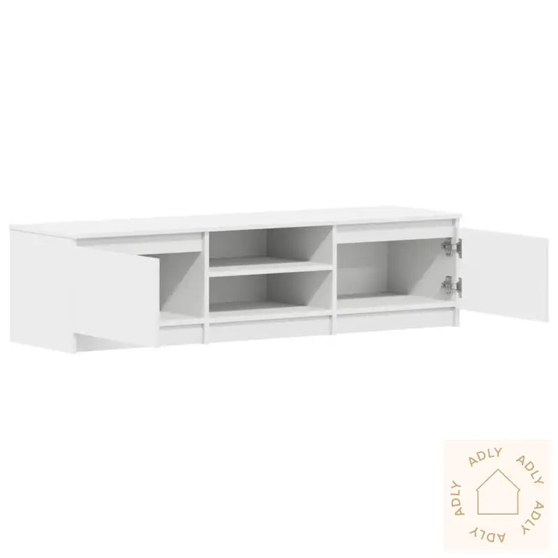 Tv-Benk Hvit 140X40X35,5 Cm Konstruert Tre