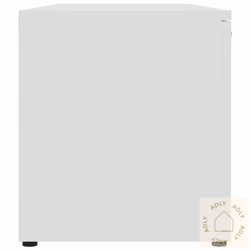 Tv-Benk Hvit 120X34X37 Cm Konstruert Tre