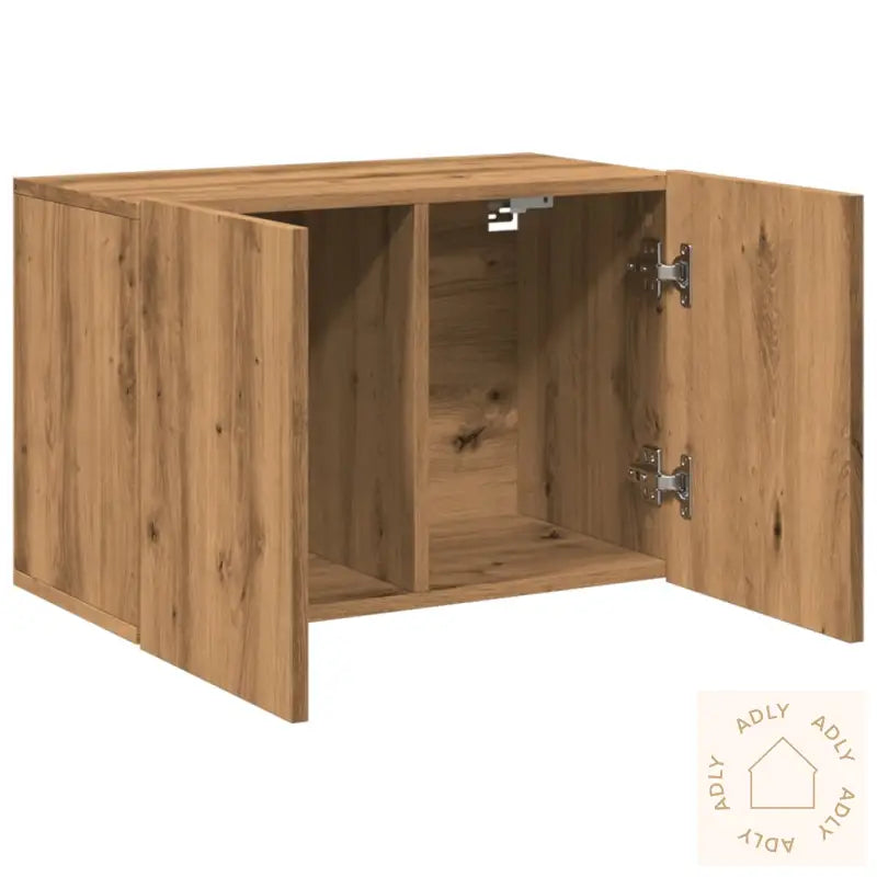 Vegghengt Tv-Benk Artisan Eik 60X30X41 Cm
