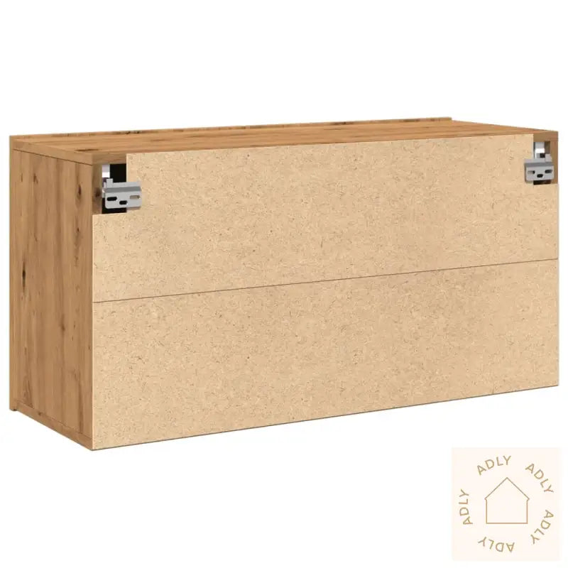 Vegghengt Tv-Benk Artisan Eik 80X30X41 Cm