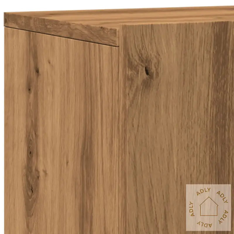 Vegghengt Tv-Benk Artisan Eik 80X30X41 Cm