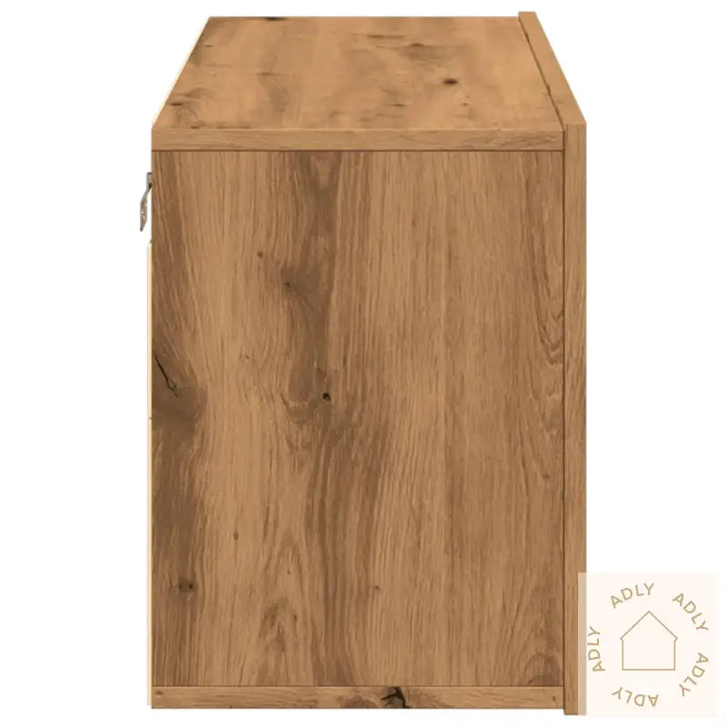 Vegghengt Tv-Benk Artisan Eik 80X30X41 Cm