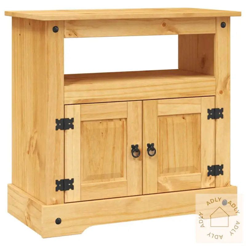 Tv-Benk Meksikansk Corona-Stil Furu 80X43X78 Cm