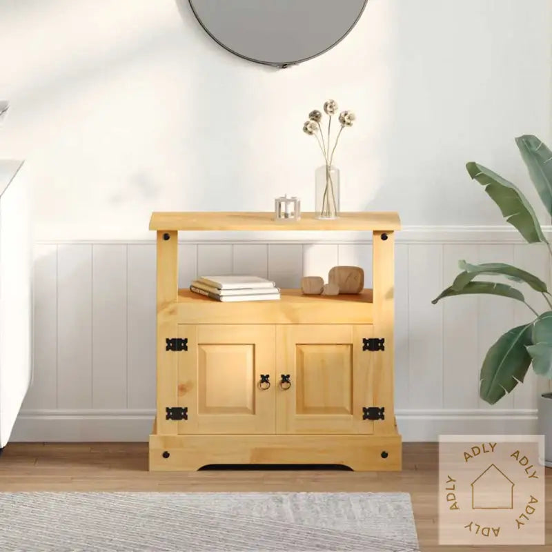 Tv-Benk Meksikansk Corona-Stil Furu 80X43X78 Cm