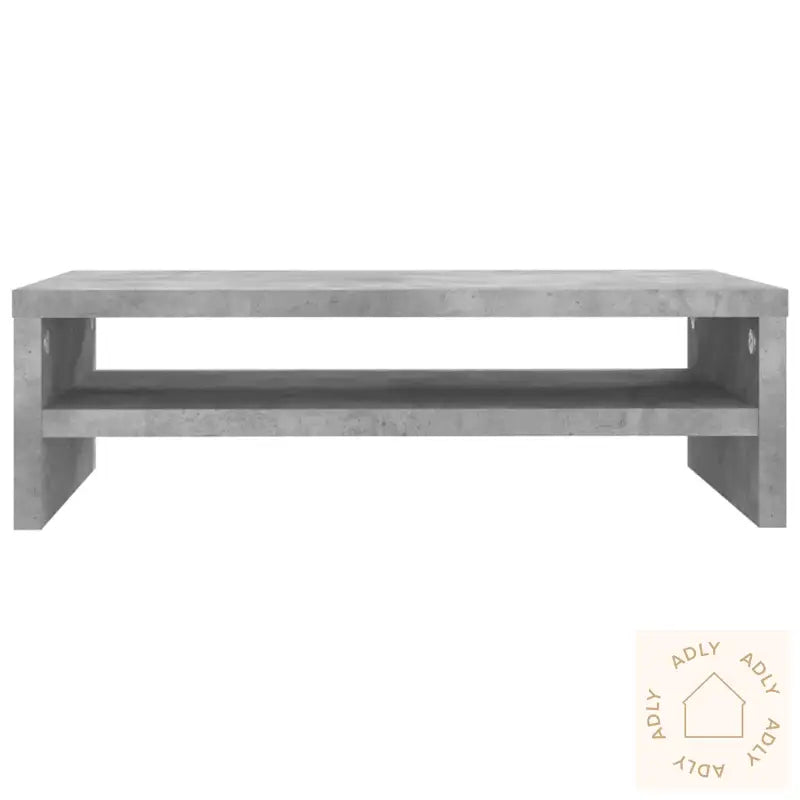 Skjermstativ Betonggrå 42X24X13 Cm Konstruert Tre
