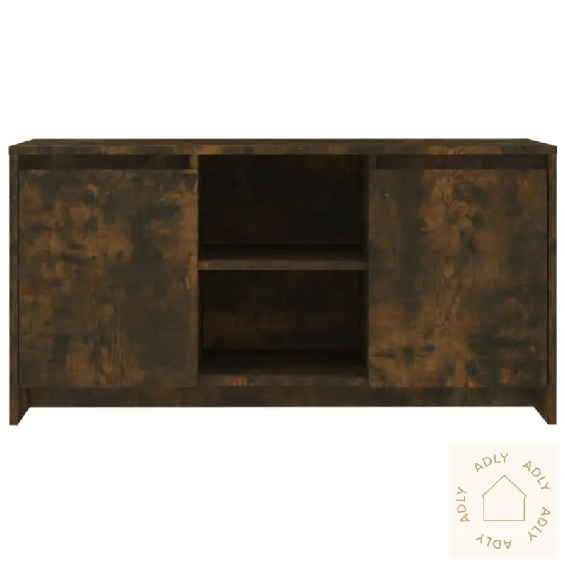 Tv-Benk Røkt Eik 102X37,5X52,5 Cm Konstruert Tre