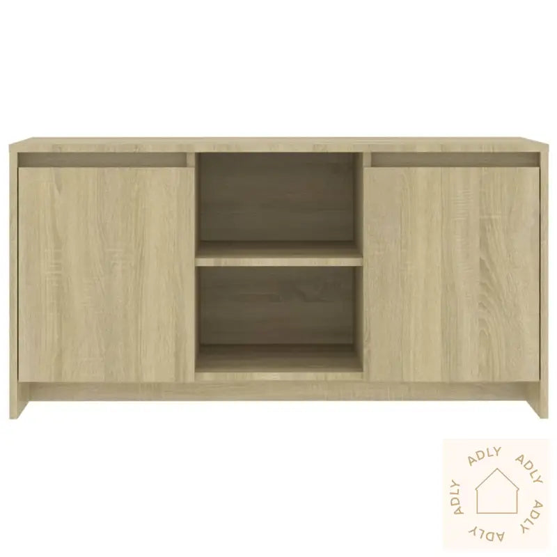 Tv-Benk Sonoma Eik 102X37,5X52,5 Cm Konstruert Tre