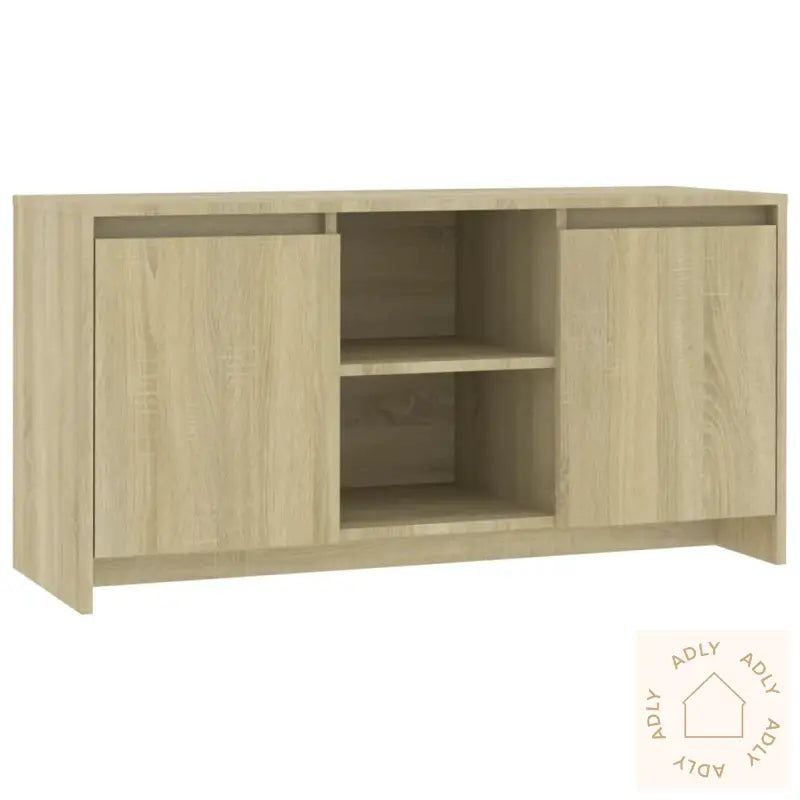 Tv-Benk Sonoma Eik 102X37,5X52,5 Cm Konstruert Tre