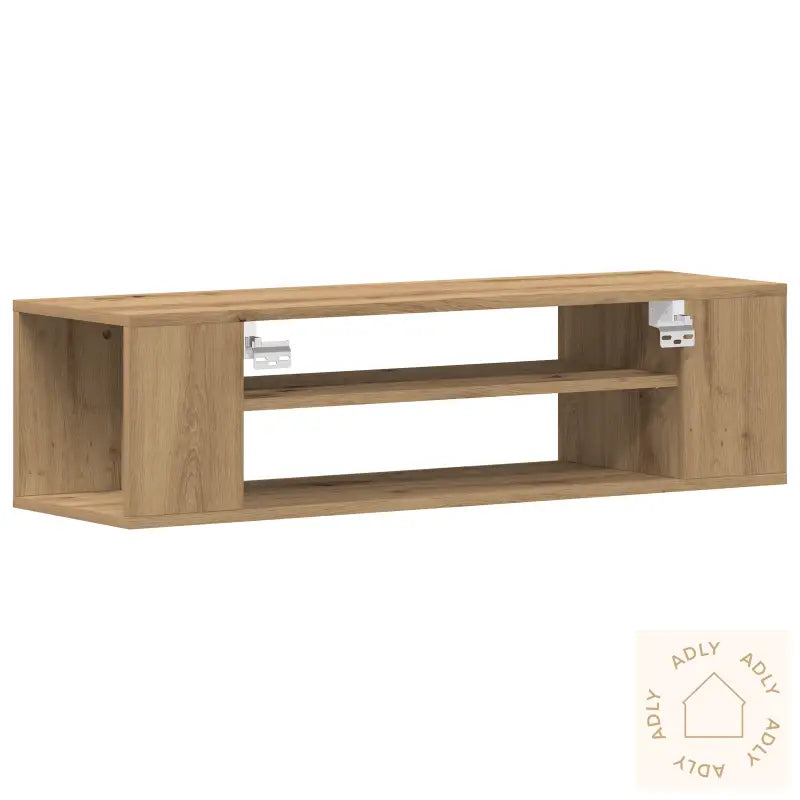 Veggmontert Tv-Skap I Artisan Eik 100X30X26,5 Cm - Laget Av Konstruert Tre
