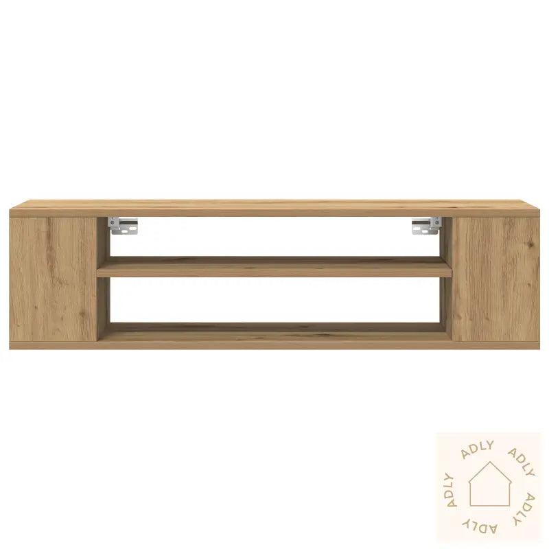 Veggmontert Tv-Skap I Artisan Eik 100X30X26,5 Cm - Laget Av Konstruert Tre