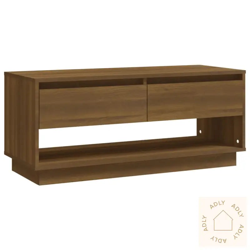 Tv-Benk Sonoma Eik 102X41X44 Cm Konstruert Tre