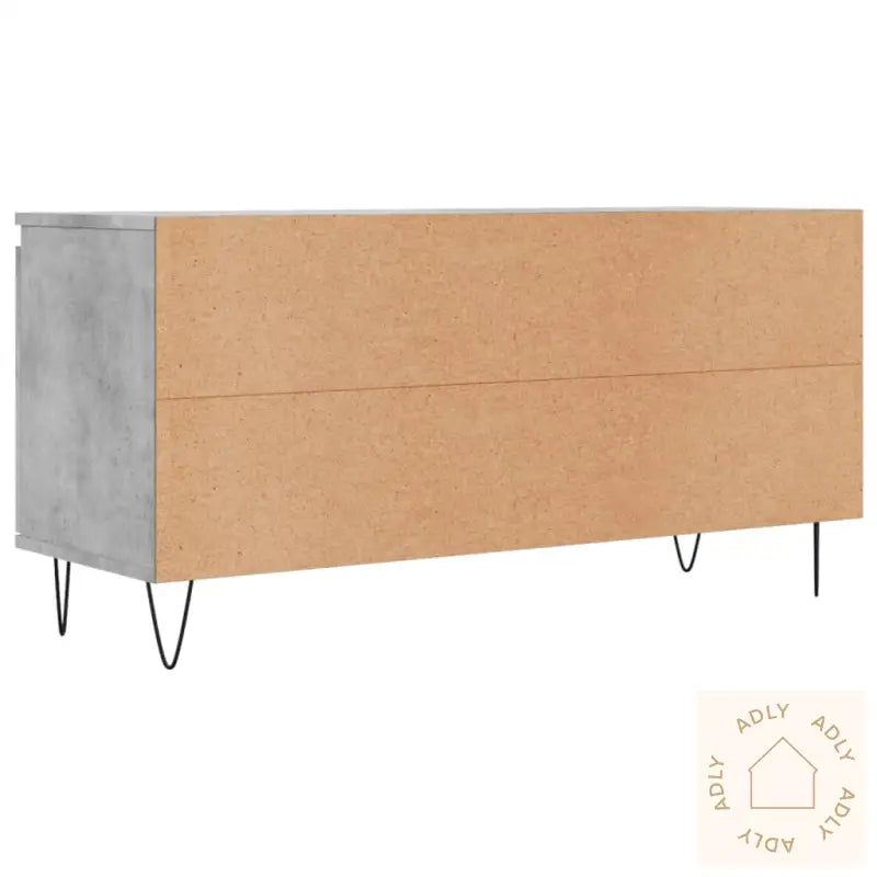Tv-Benk Betonggrå 104X35X50 Cm Konstruert Tre