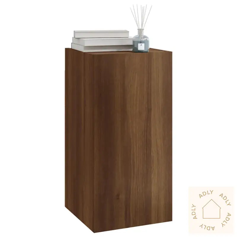 Tv-Benker 2 Stk Brun Eik 30,5X30X60 Cm Konstruert Tre