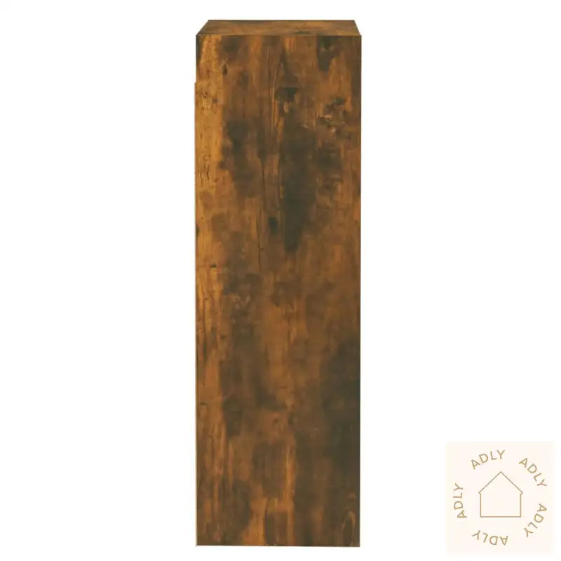 Tv-Benker 2 Stk Røkt Eik 30,5X30X90 Cm Konstruert Tre