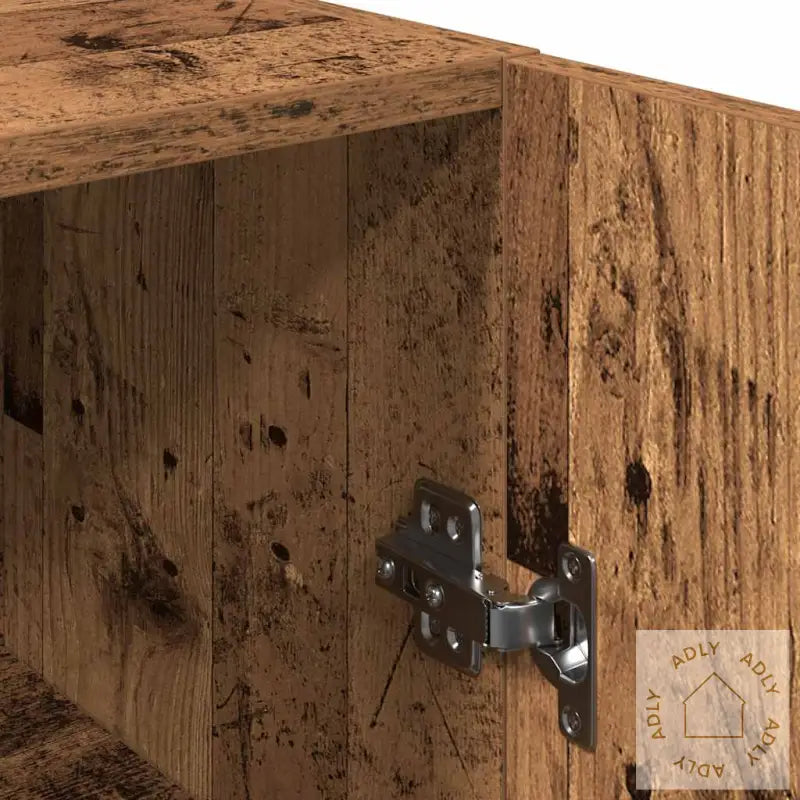 Tv-Benk 2 Stk Gammelt Tre 30,5X30X90 Cm Konstruert Tre